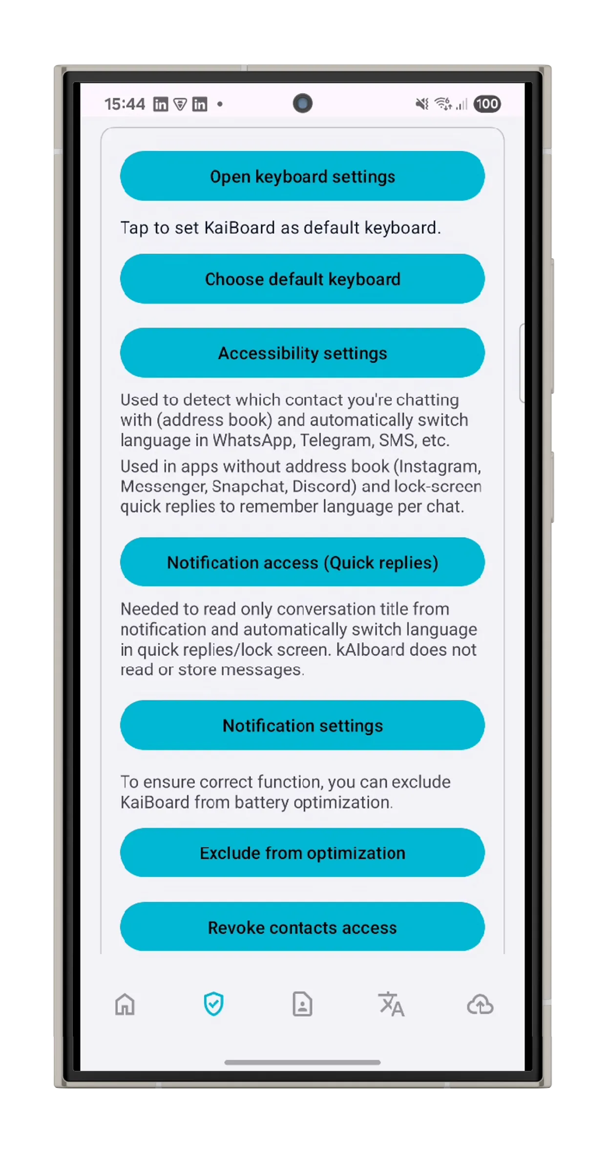 kAIboard screenshot 1