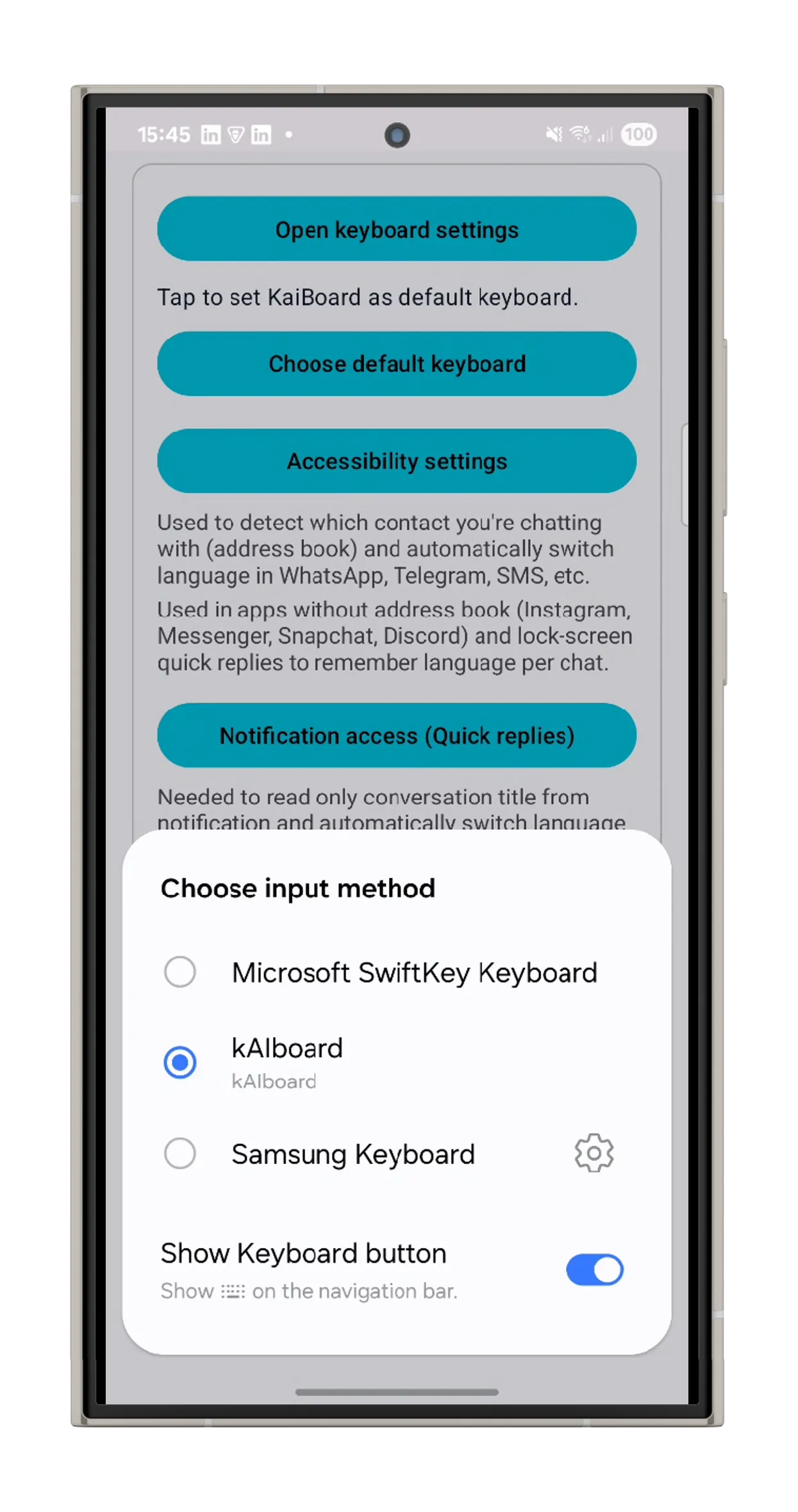 kAIboard screenshot 2